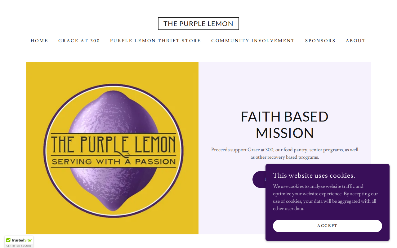 The Purple Lemon website preview