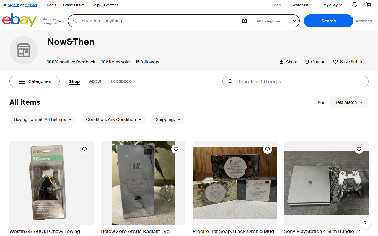 Now & Then website preview