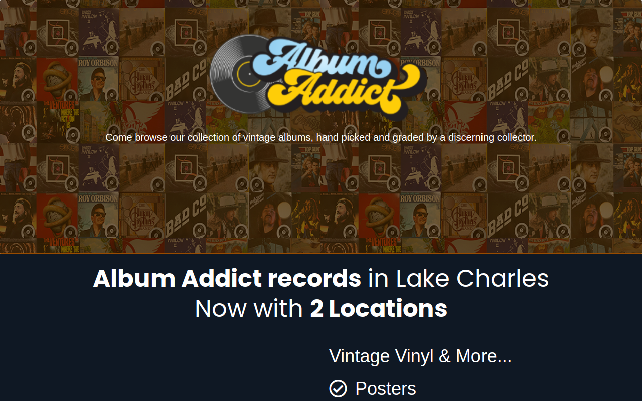 Album Addict website preview