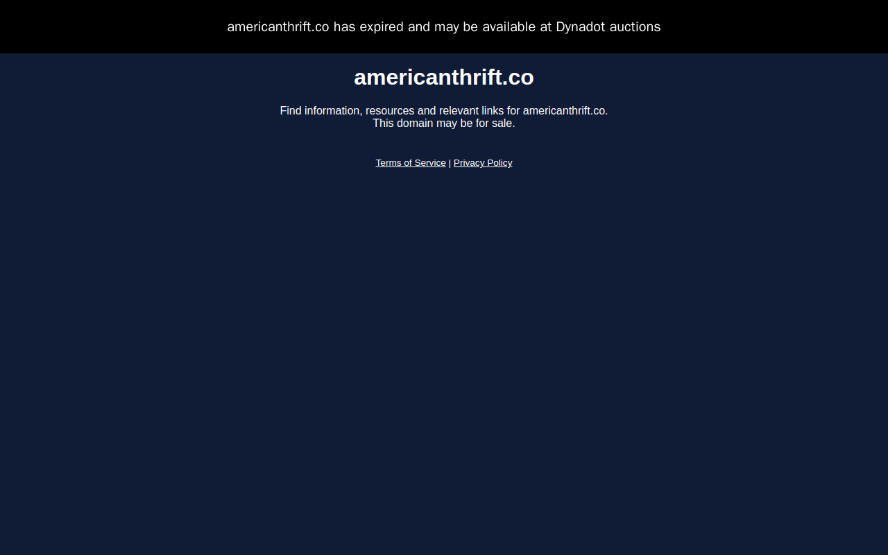American Thrift and Finance Plan website preview