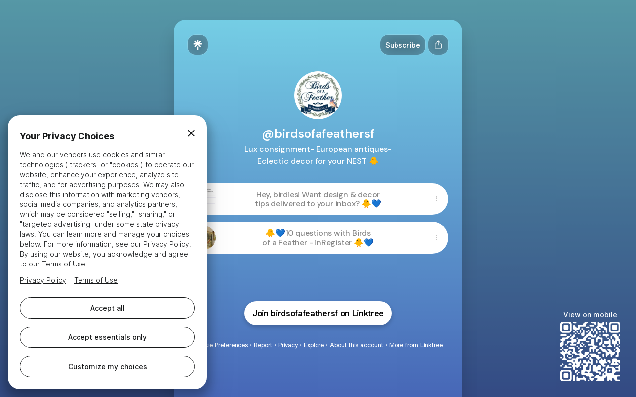 Birds Of A Feather website preview