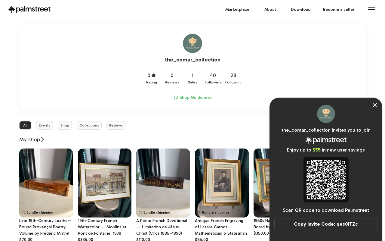 The Comar Collection website preview