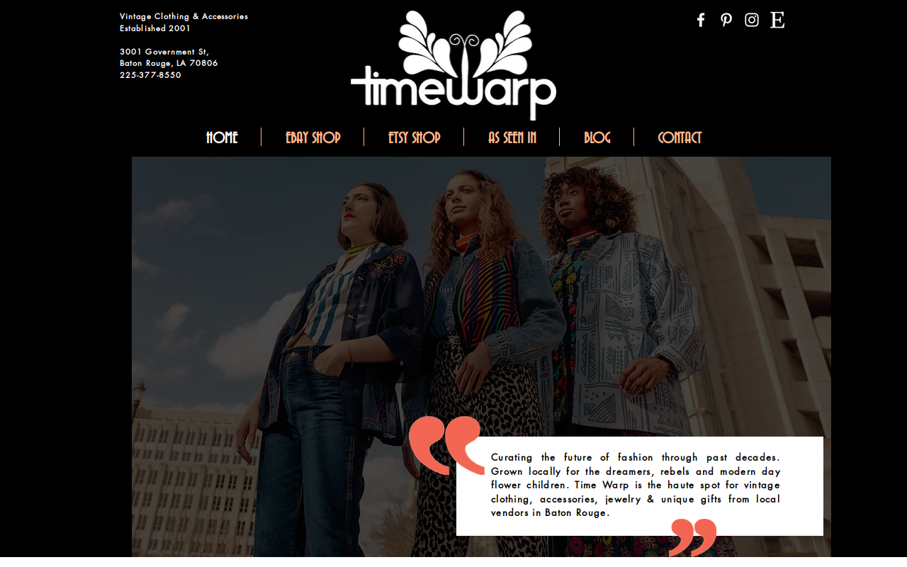 Time Warp Boutique website preview