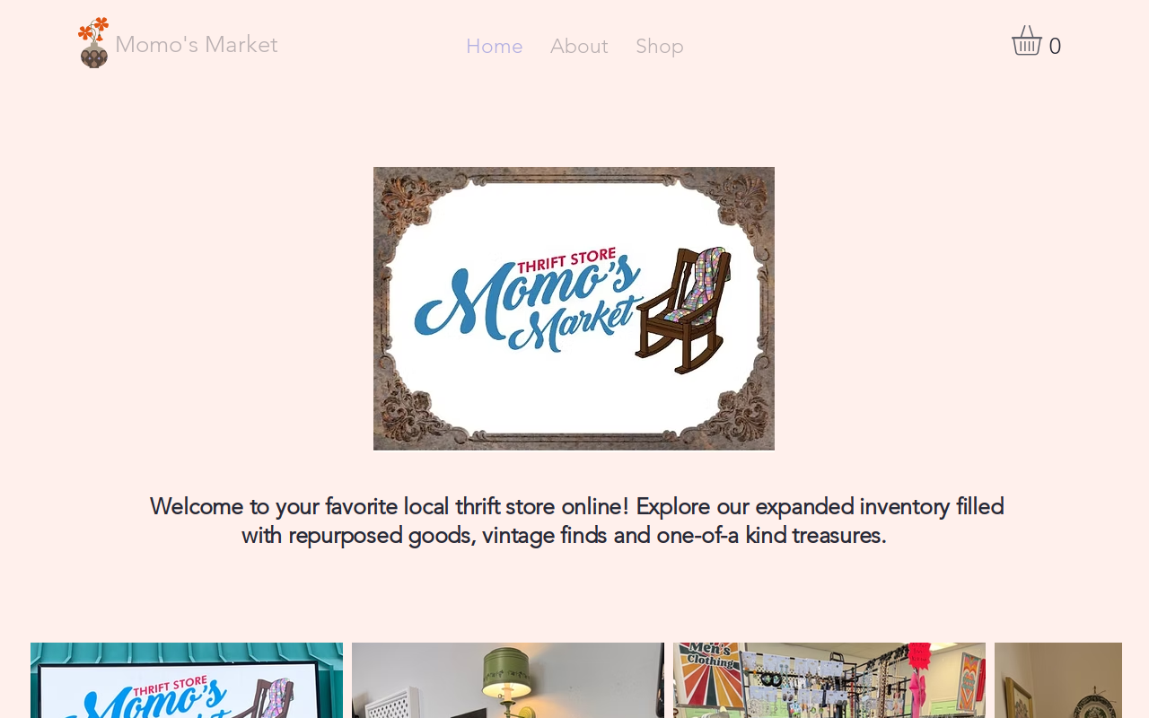 Momo's Market website preview