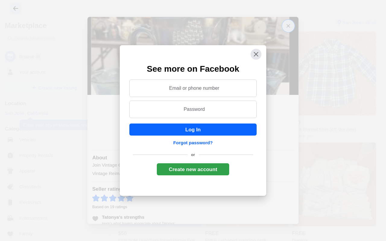 Vintage Reimagined website preview