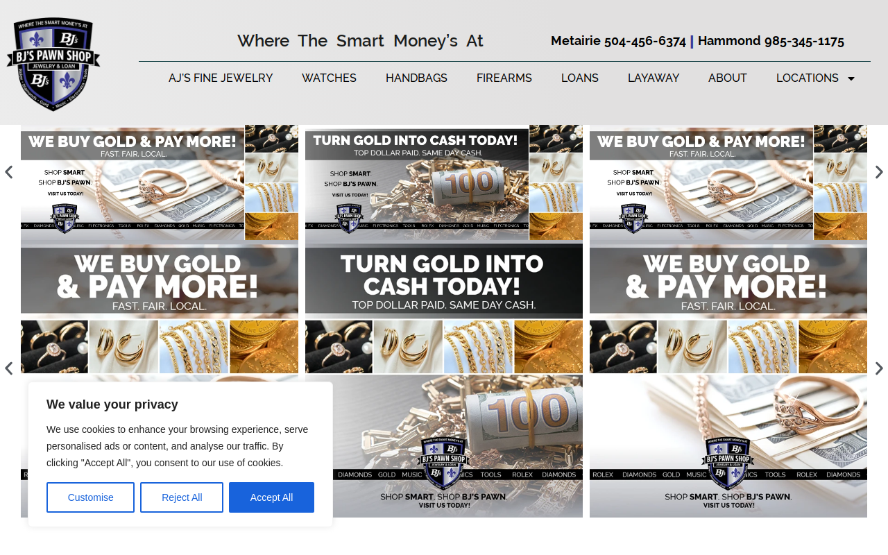 BJ's Fine Jewelry and Pawn website preview