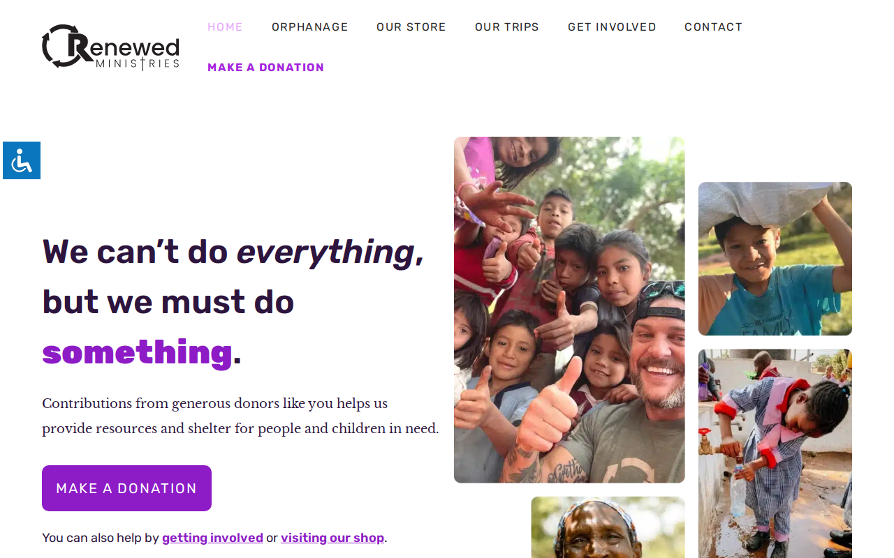 Renewed Thrift Store website preview