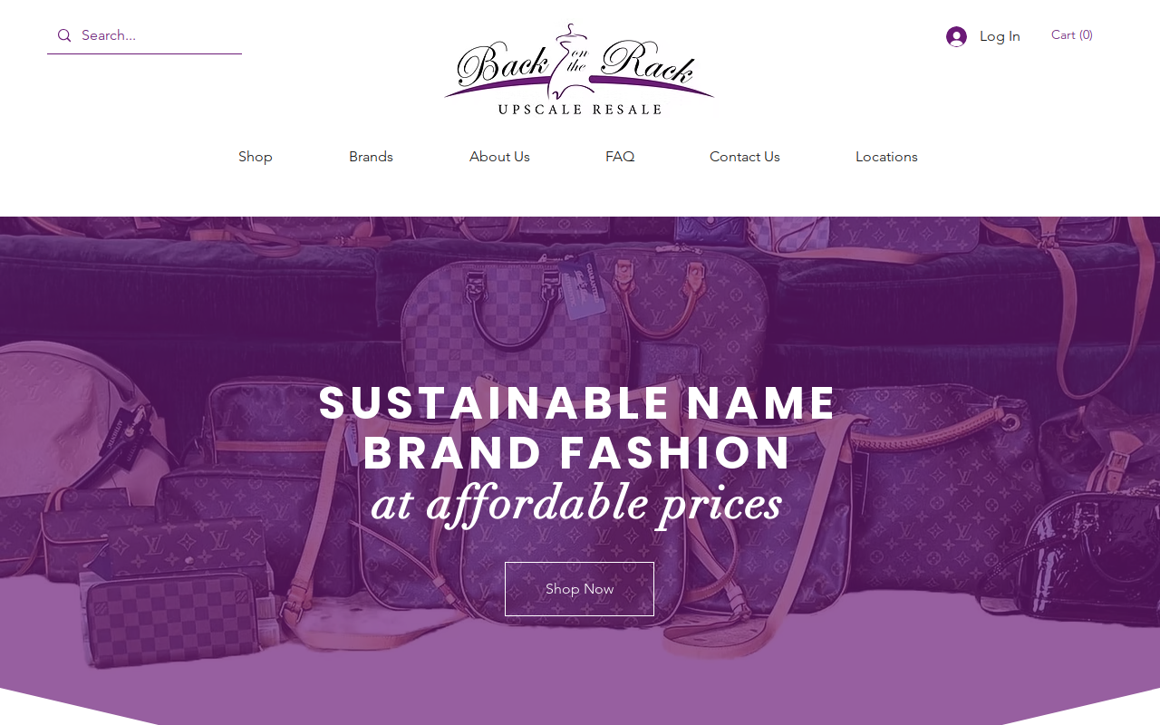 Back on the Rack website preview