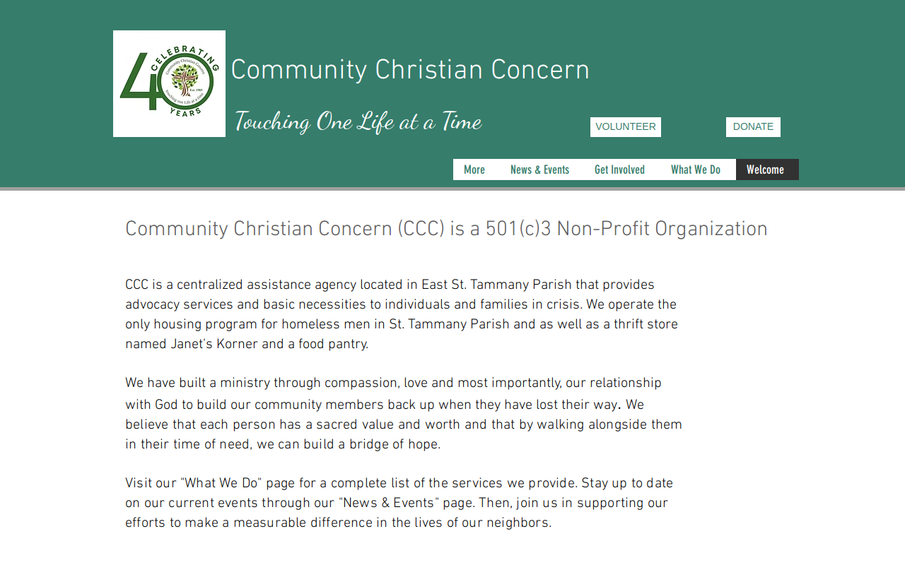 Janet's Korner Thrift Store website preview