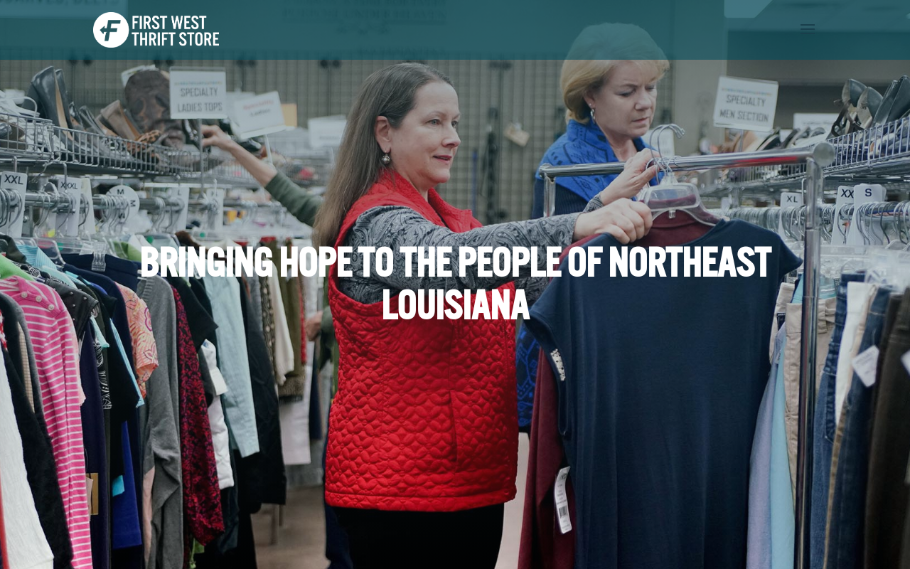 First West Thrift Store website preview