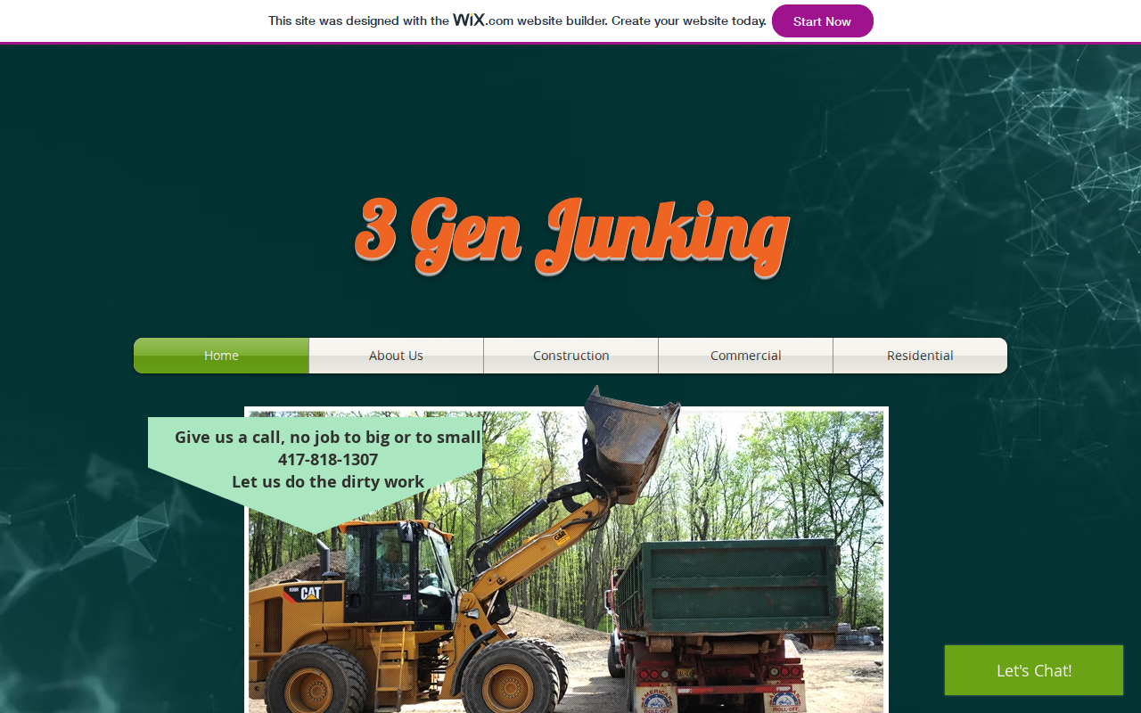 Junk and Disorderly website preview