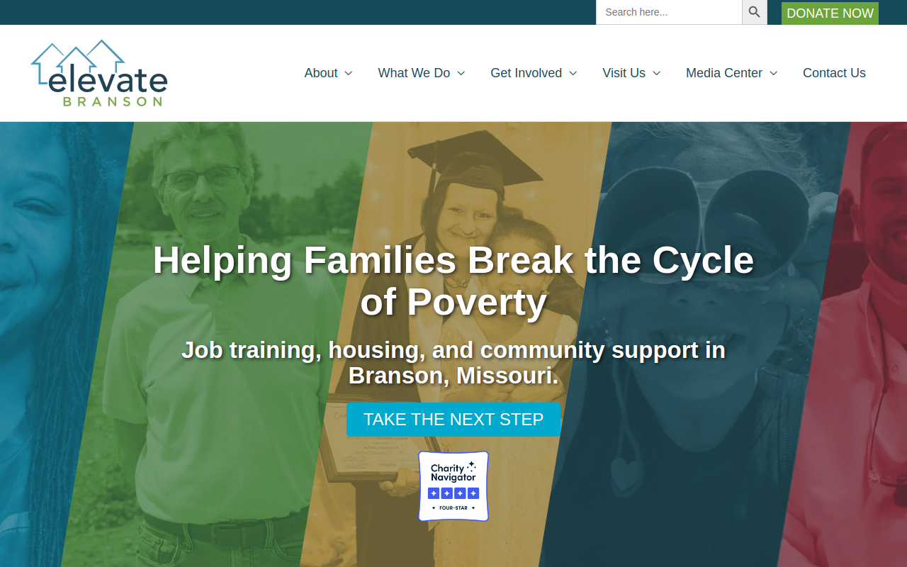 Elevate Thrift Store website preview