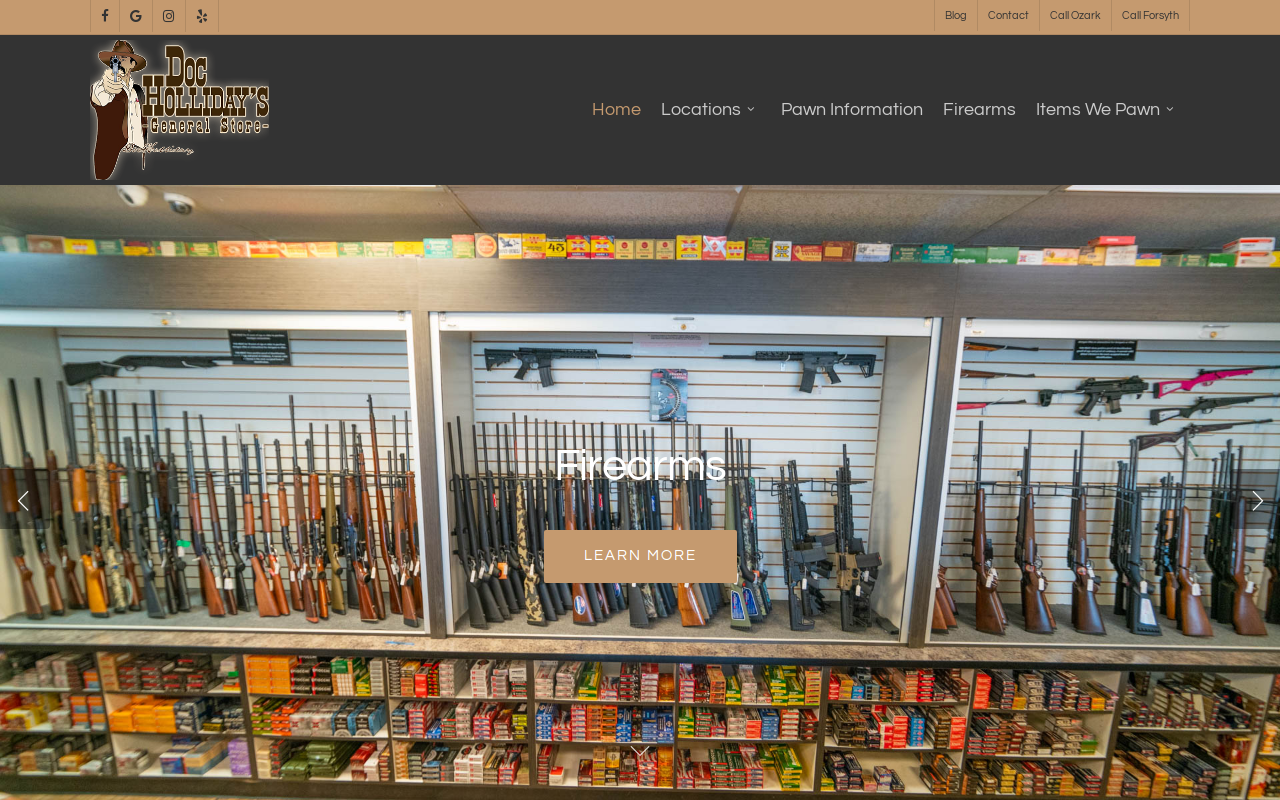 Doc Holliday's General Store website preview