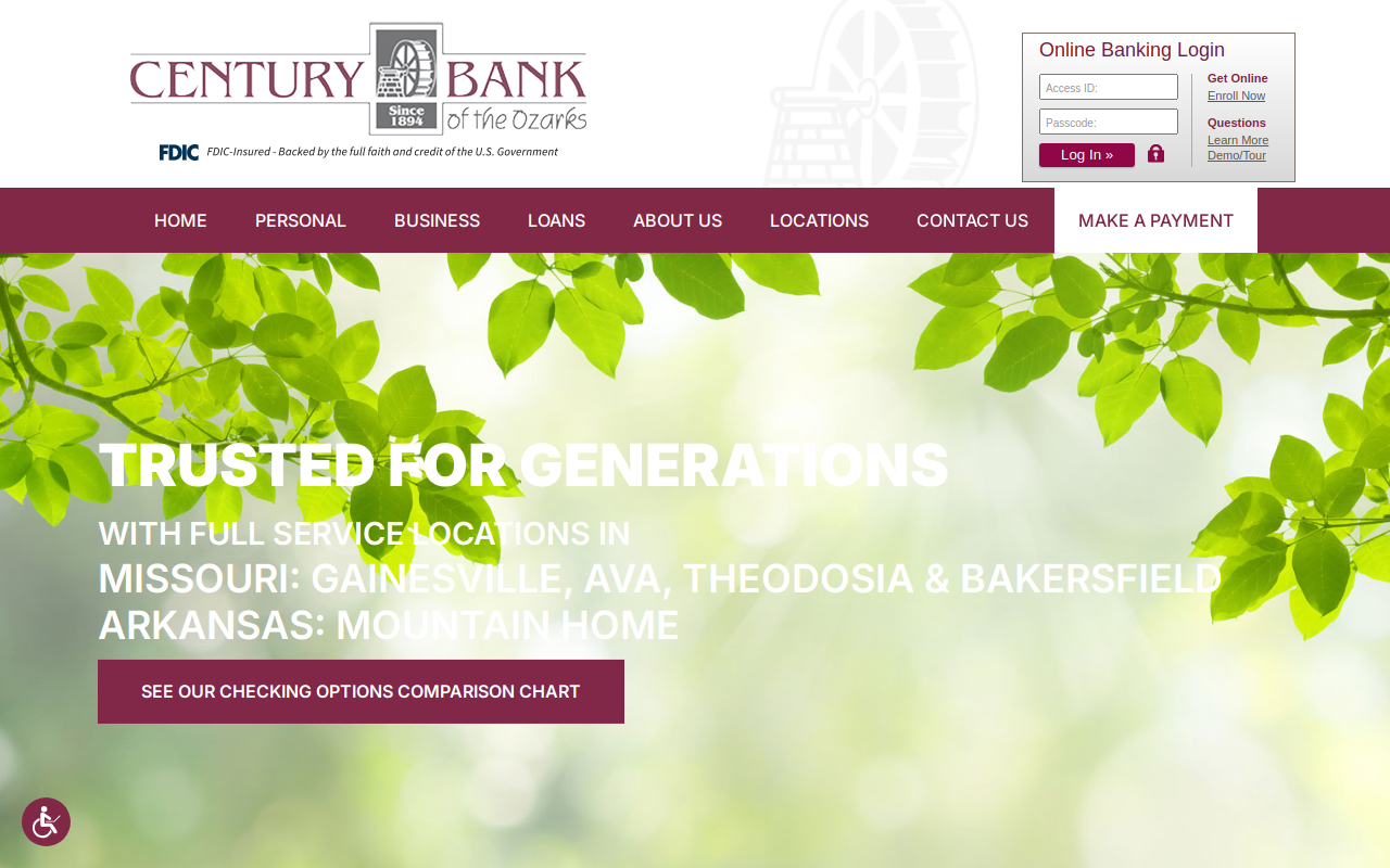 Ozark County Christian Thrift Store website preview