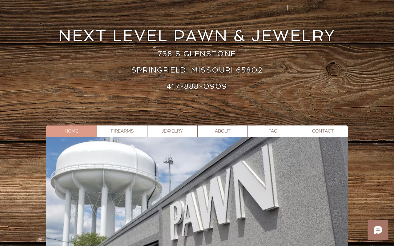 Next Level Pawn & Jewelry website preview