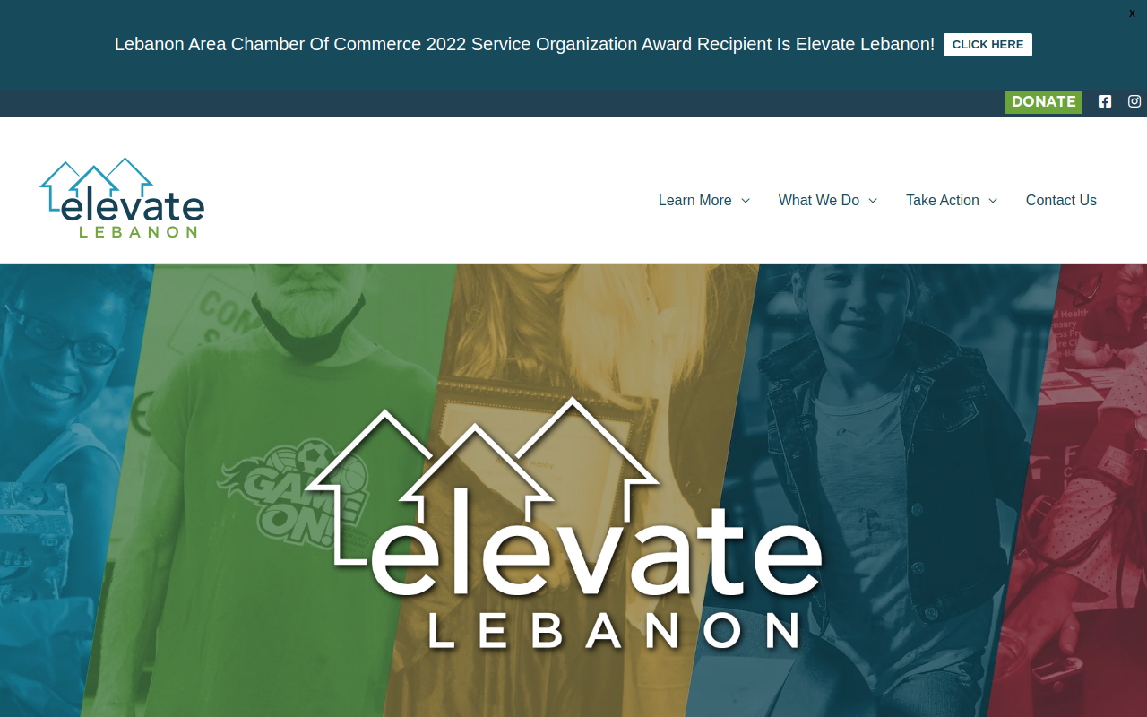 Elevate Thrift website preview