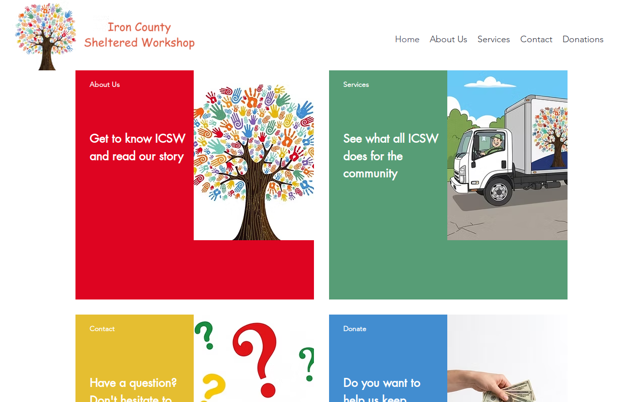 Iron County Sheltered Workshop Inc website preview