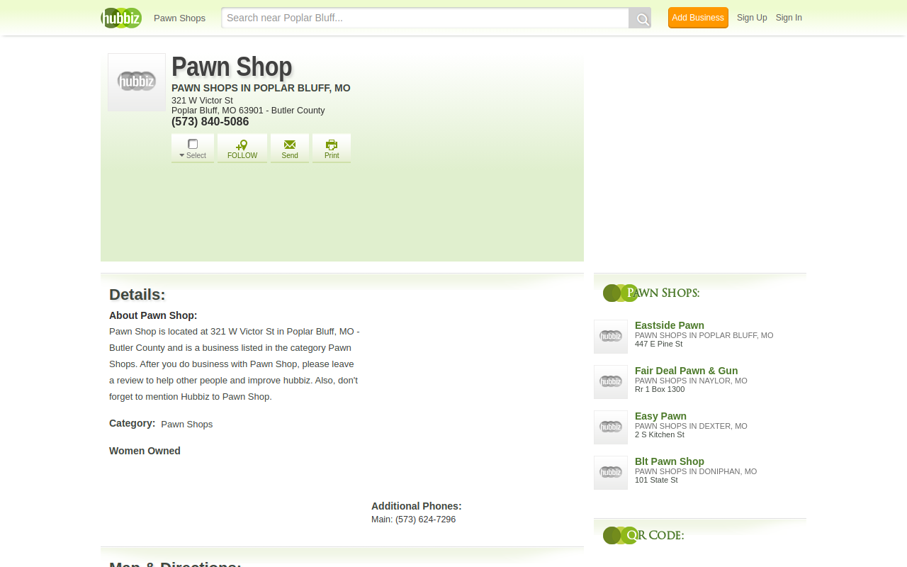 Faraone's Pawn Shop website preview