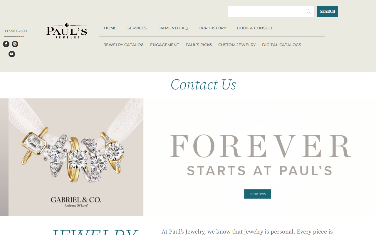 Bo's Jewelry and Pawn website preview