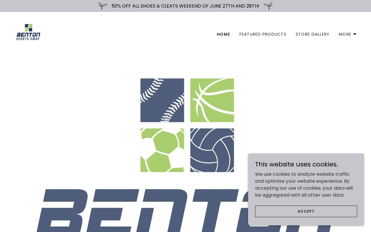 Benton Sports Swap website preview