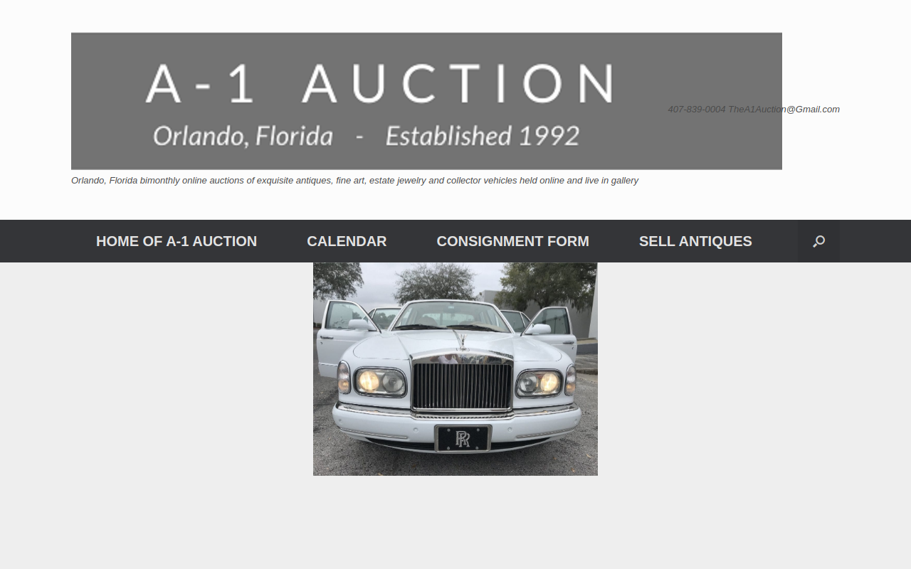 A-1 Resale Consignment Center website preview