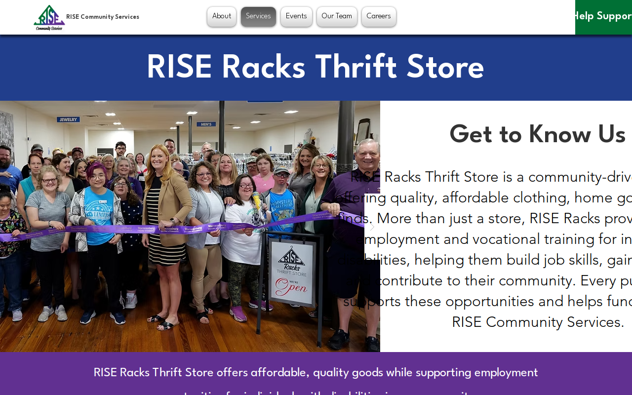 RISE Racks website preview