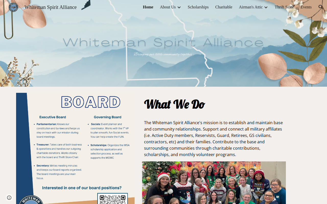 WSA Thrift Store website preview