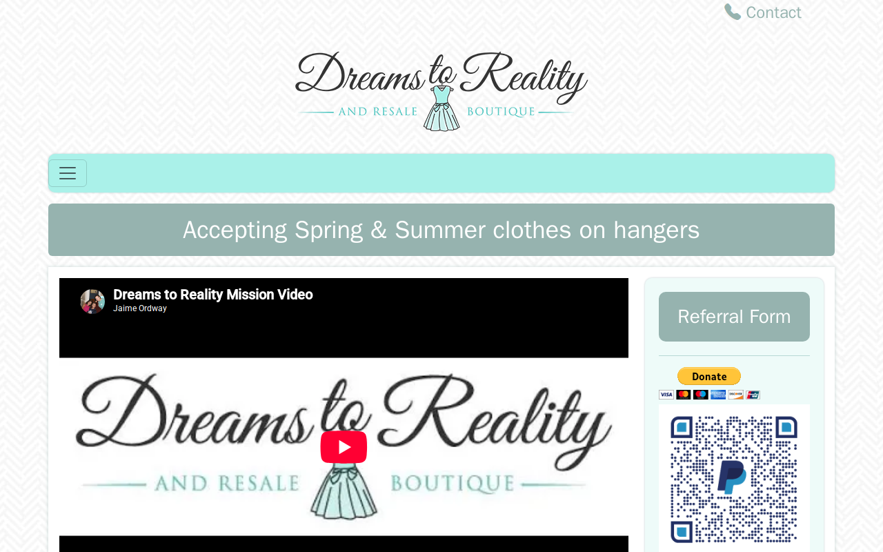 Dreams To Reality website preview