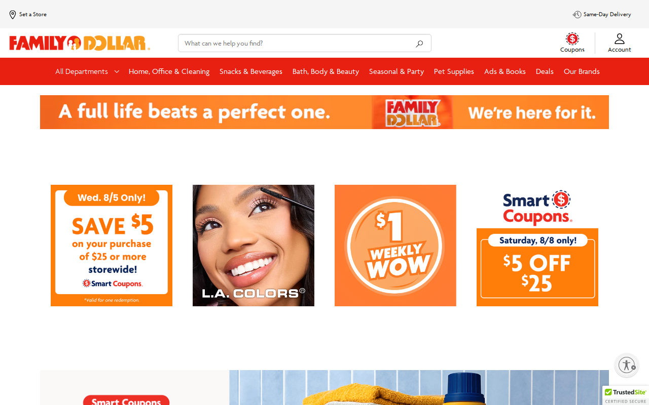 Family Thrift Store website preview