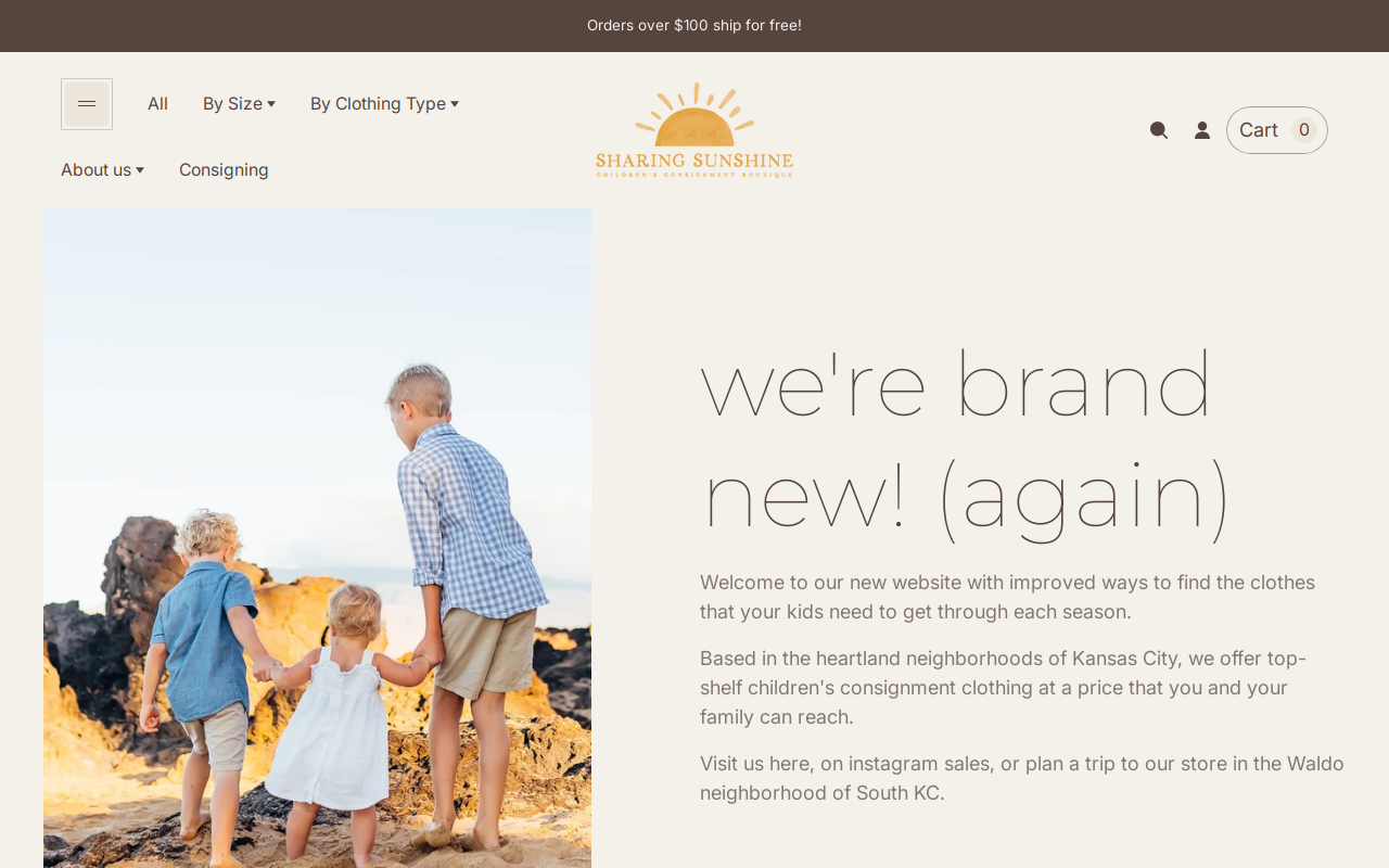 Sharing Sunshine KC website preview