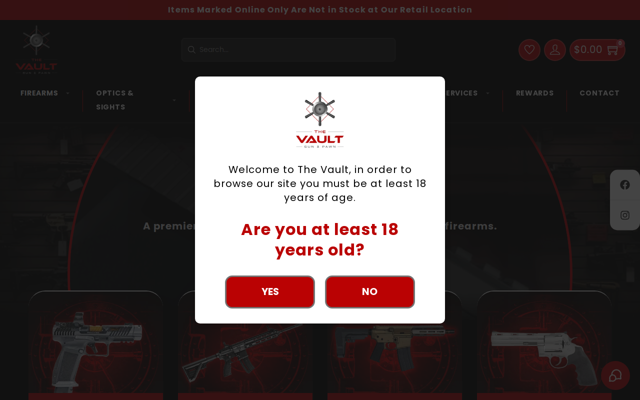 The Vault website preview