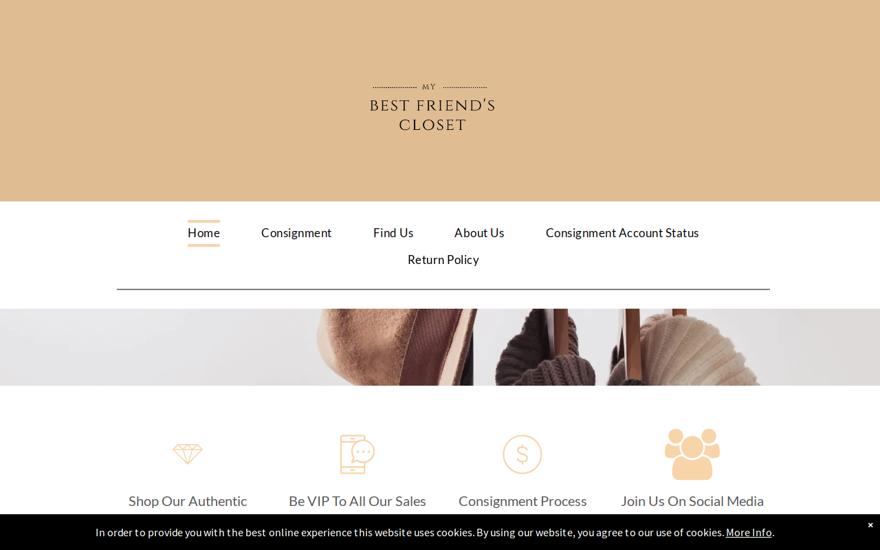 My Best Friend's Closet website preview