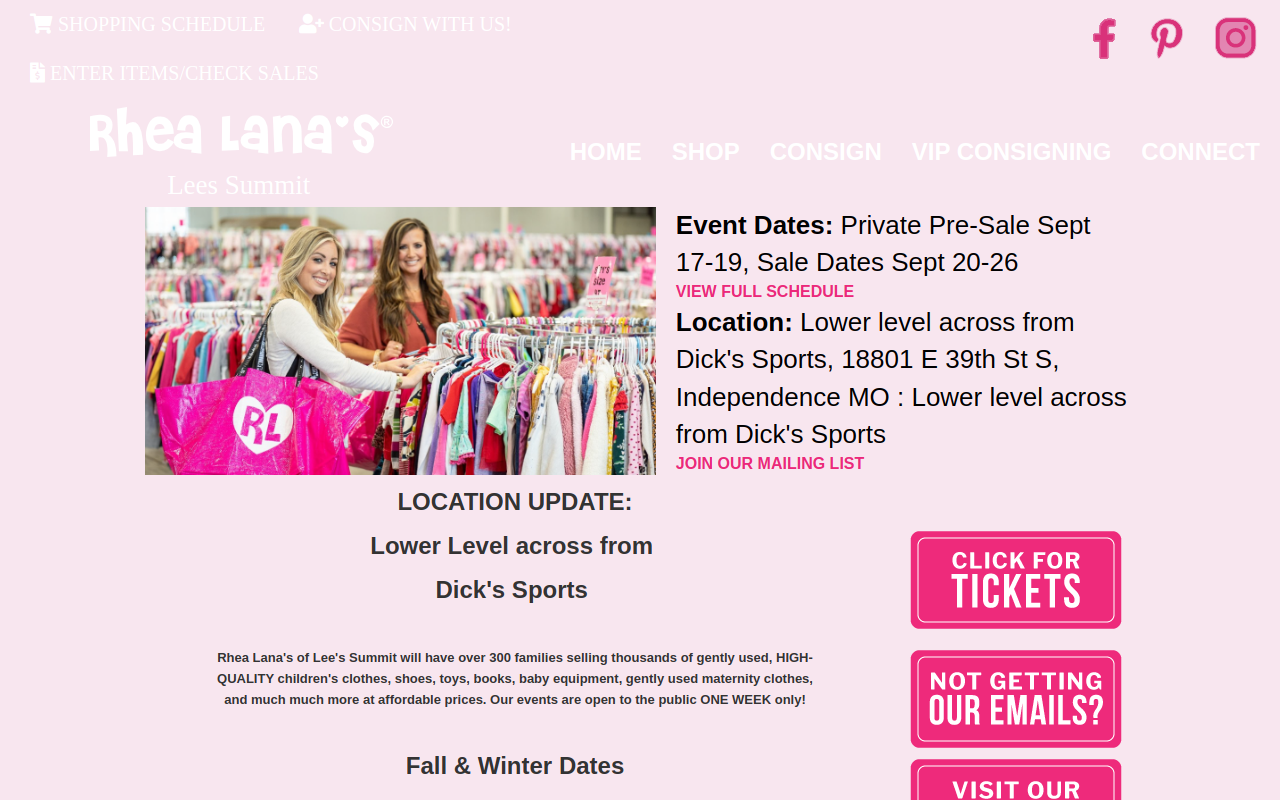 Rhea Lana's of Lee's Summit-Blue Springs website preview