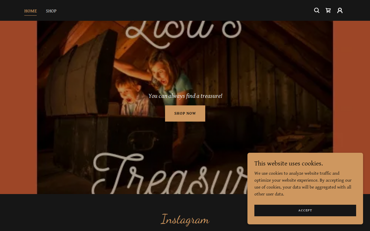 Lisa's Treasures website preview