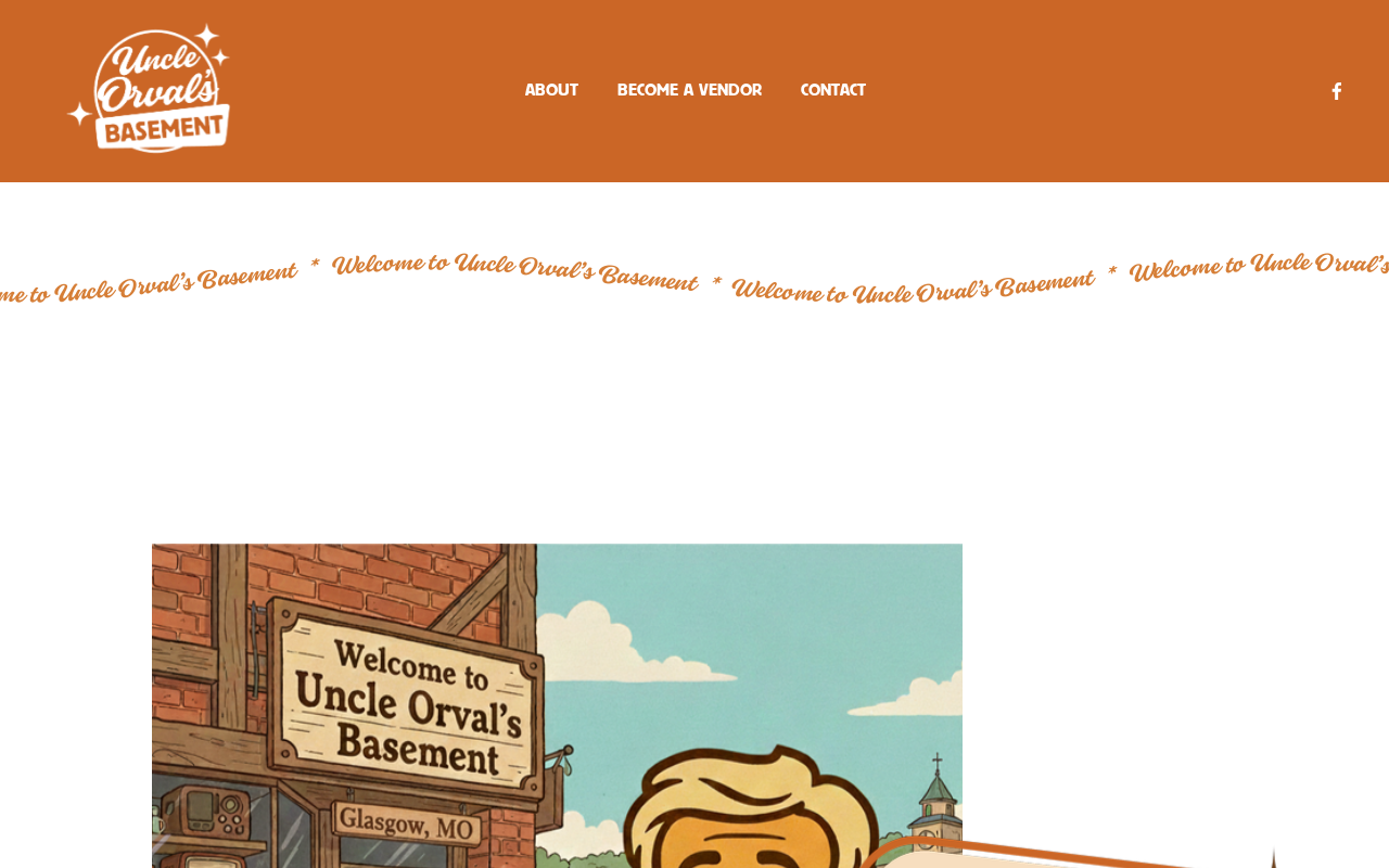 Uncle Orval's Basement website preview
