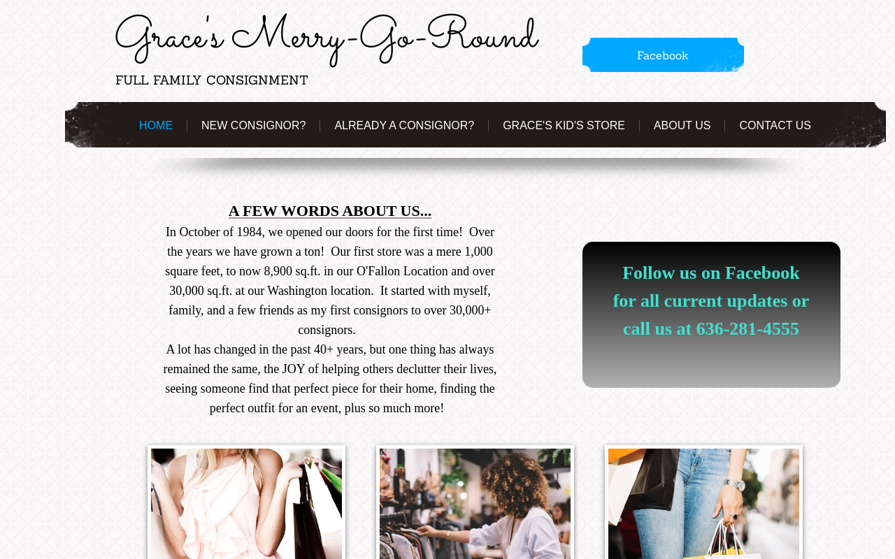 Grace's Merry-Go-Round website preview