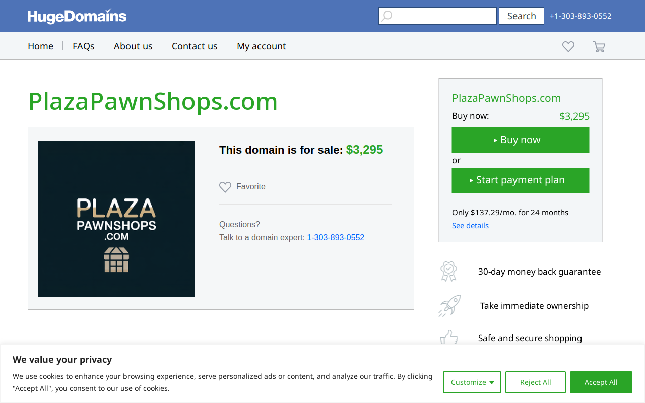 Plaza Pawn & Jewelry website preview