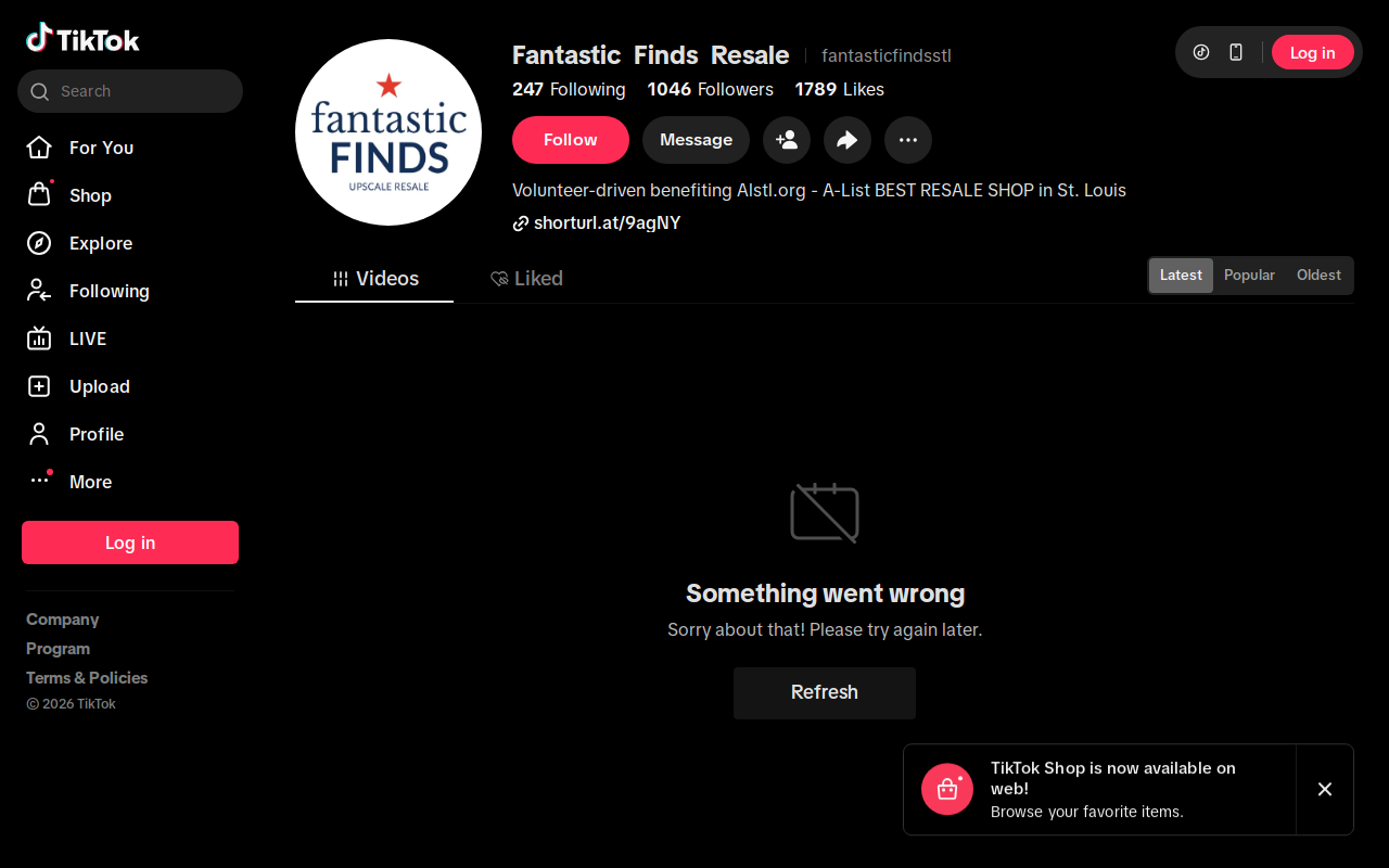 Fantastic Finds website preview