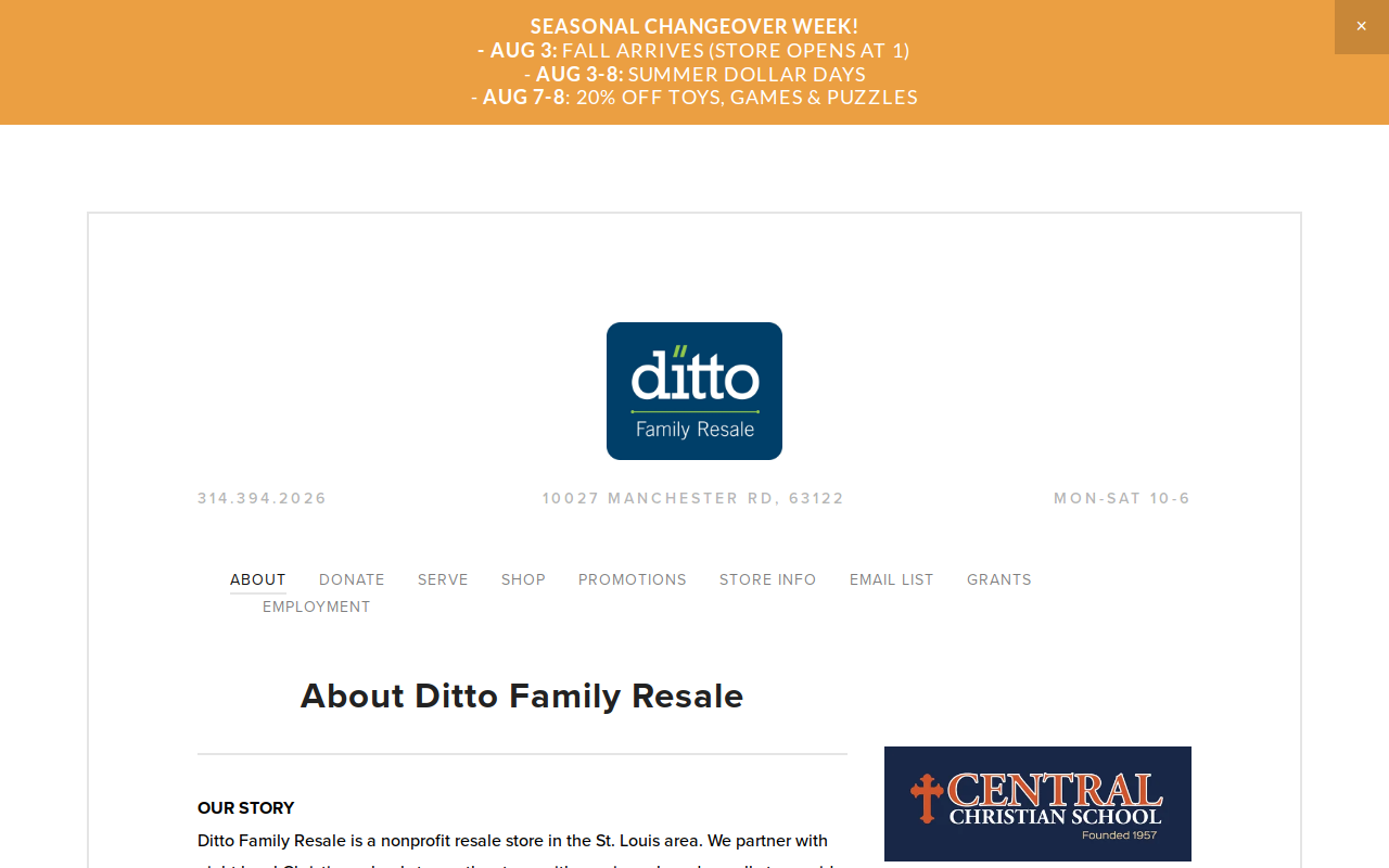 Ditto website preview