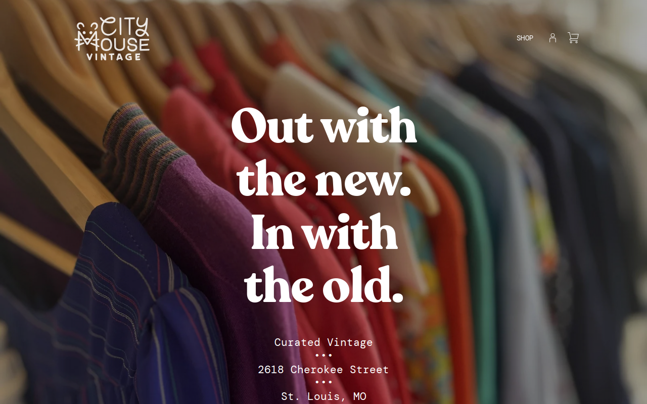 City Mouse Vintage website preview