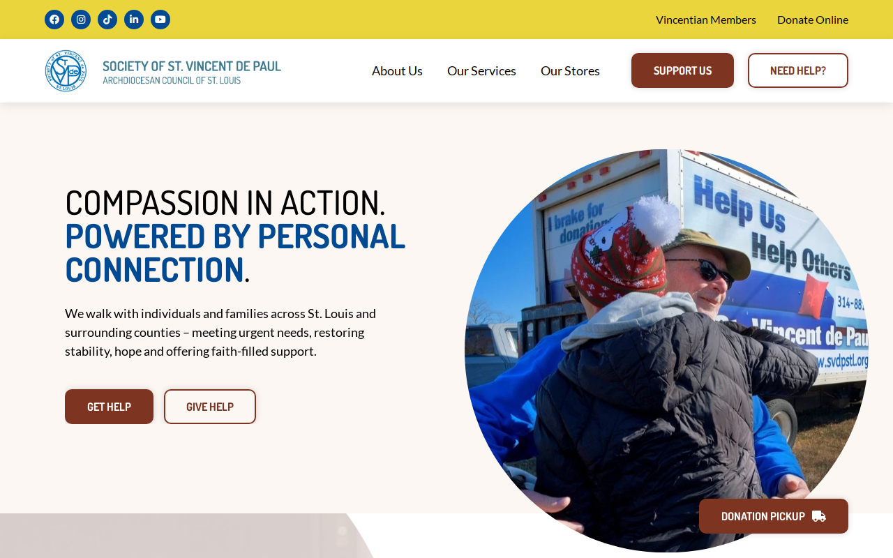Society of St. Vincent de Paul Thrift Store website preview
