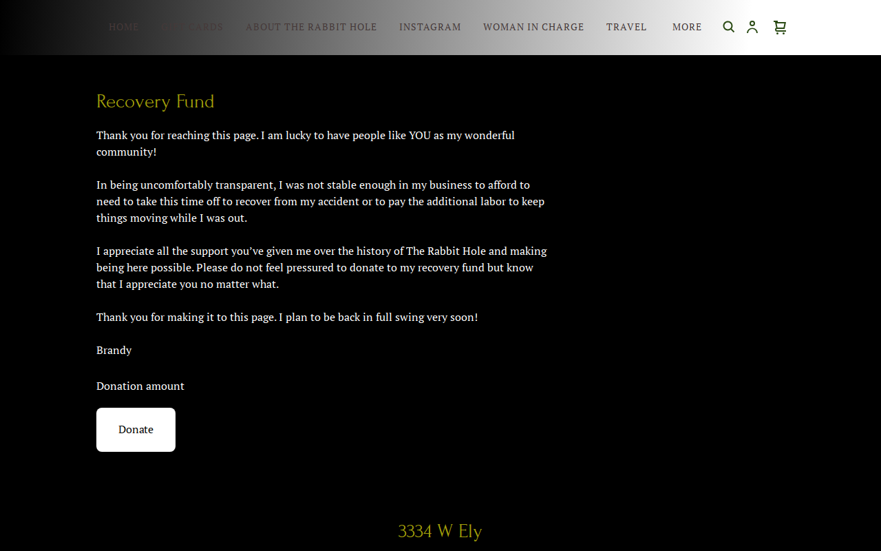 The Rabbit Hole, LLC website preview