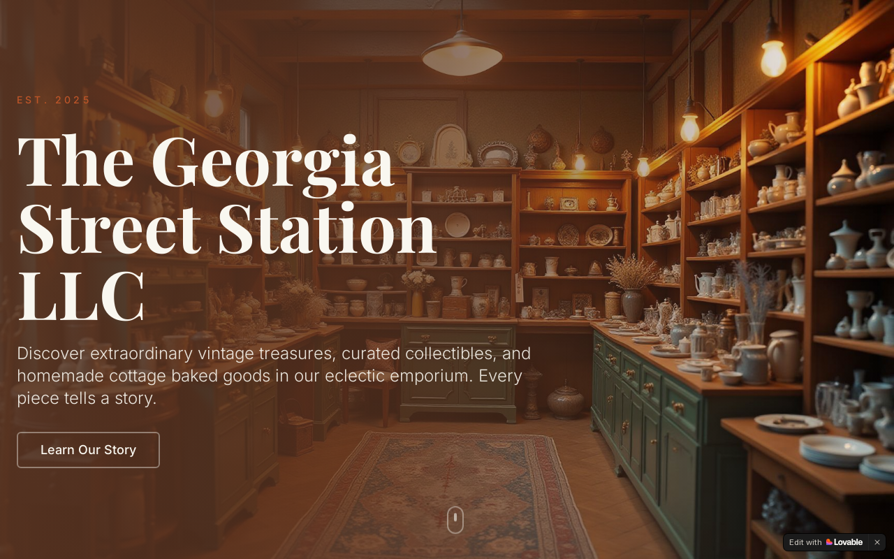 Georgia Street Eclectics & Treats website preview
