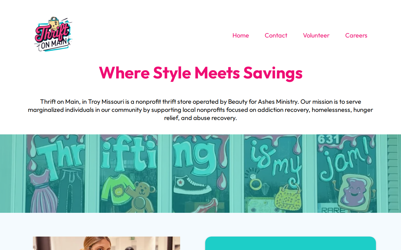 Thrift on Main website preview