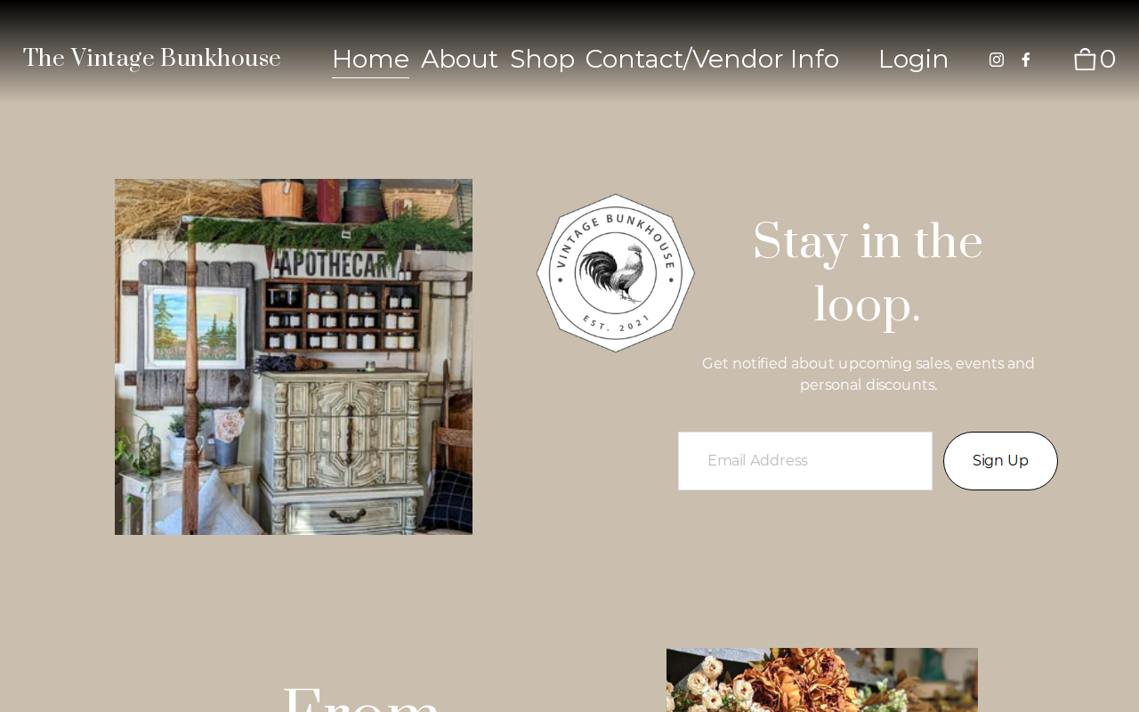 The Vintage Bunkhouse website preview