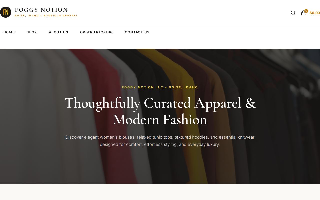Foggy Notion website preview