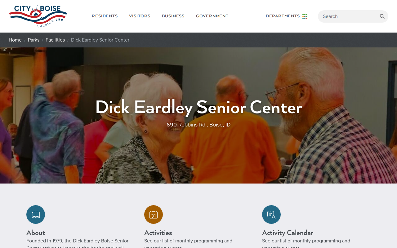 Boise Senior Activities Center website preview