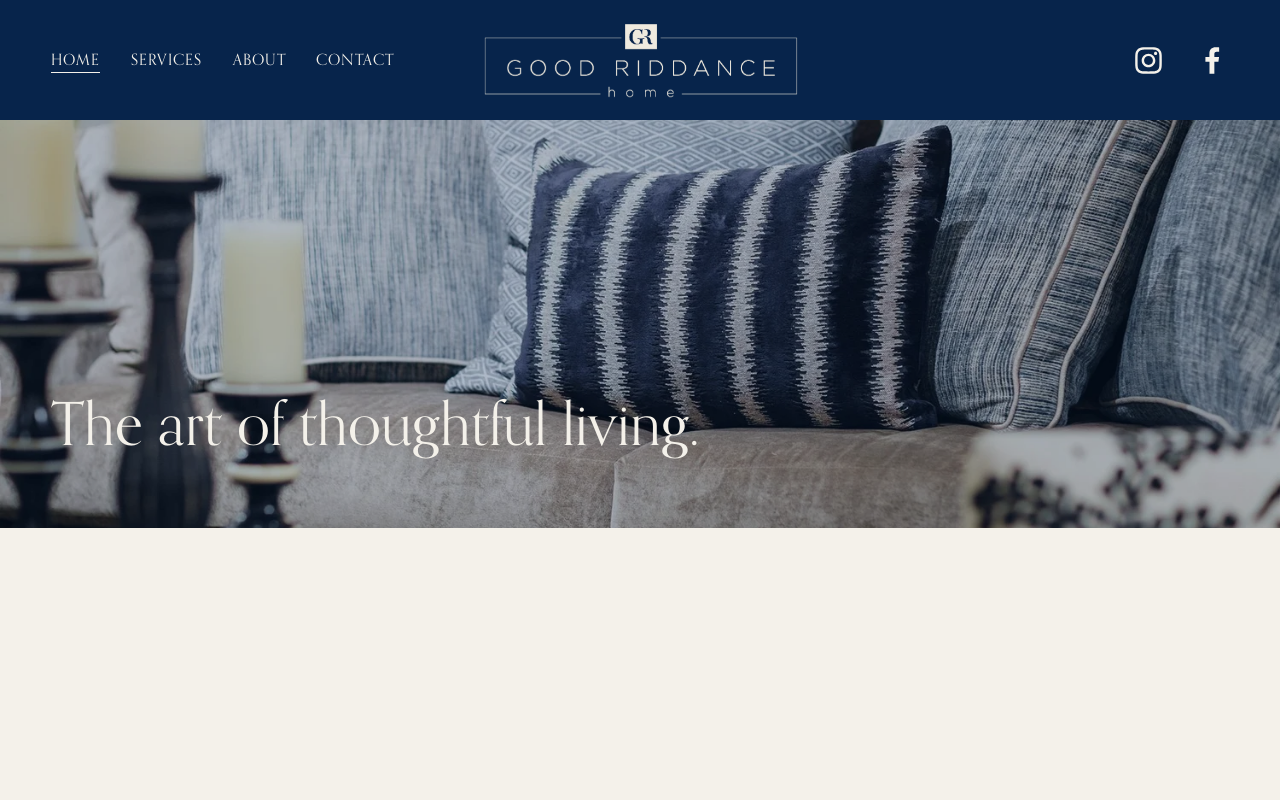 Good Riddance Home website preview