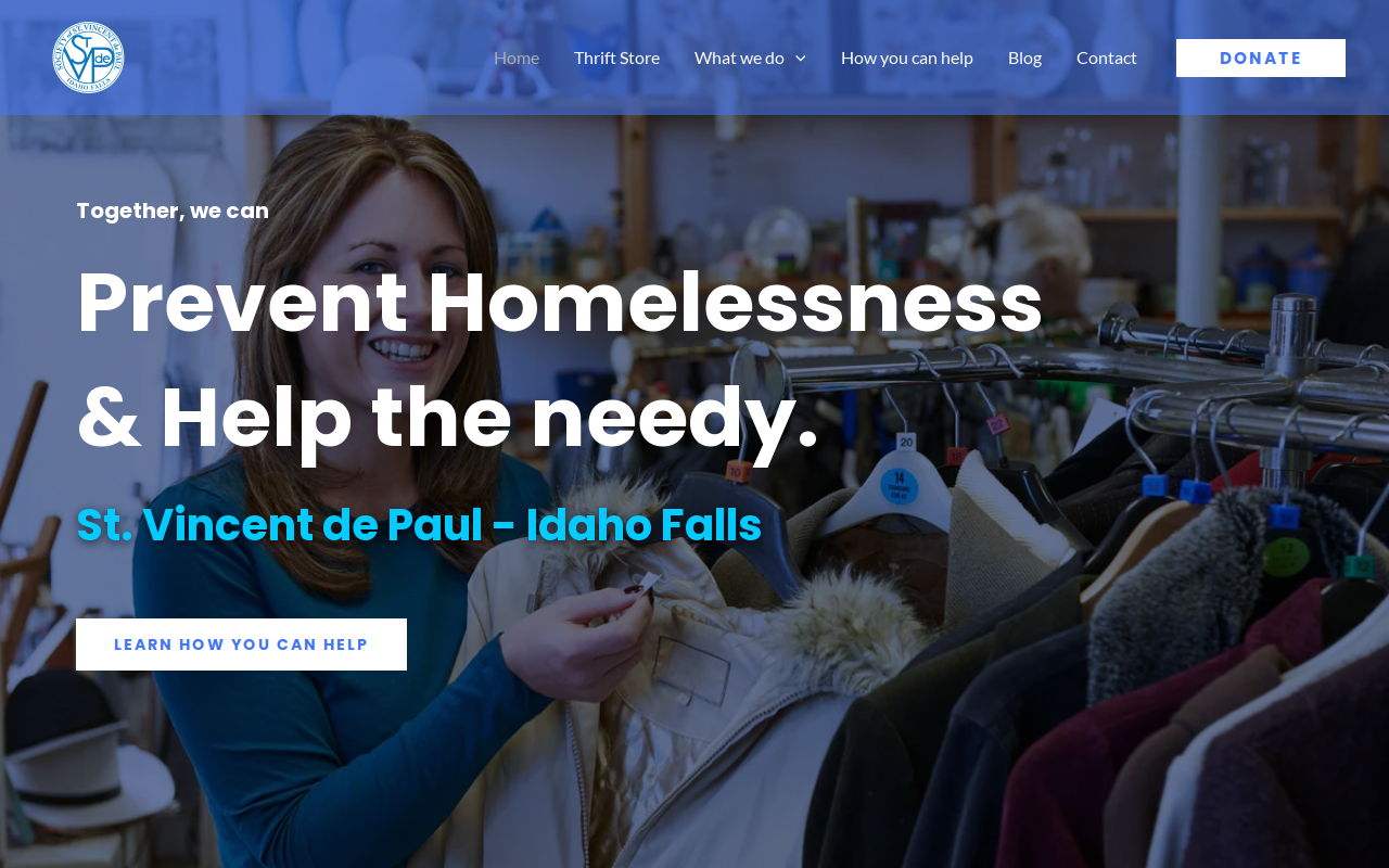 Idaho Falls St. Vincent DePaul website preview