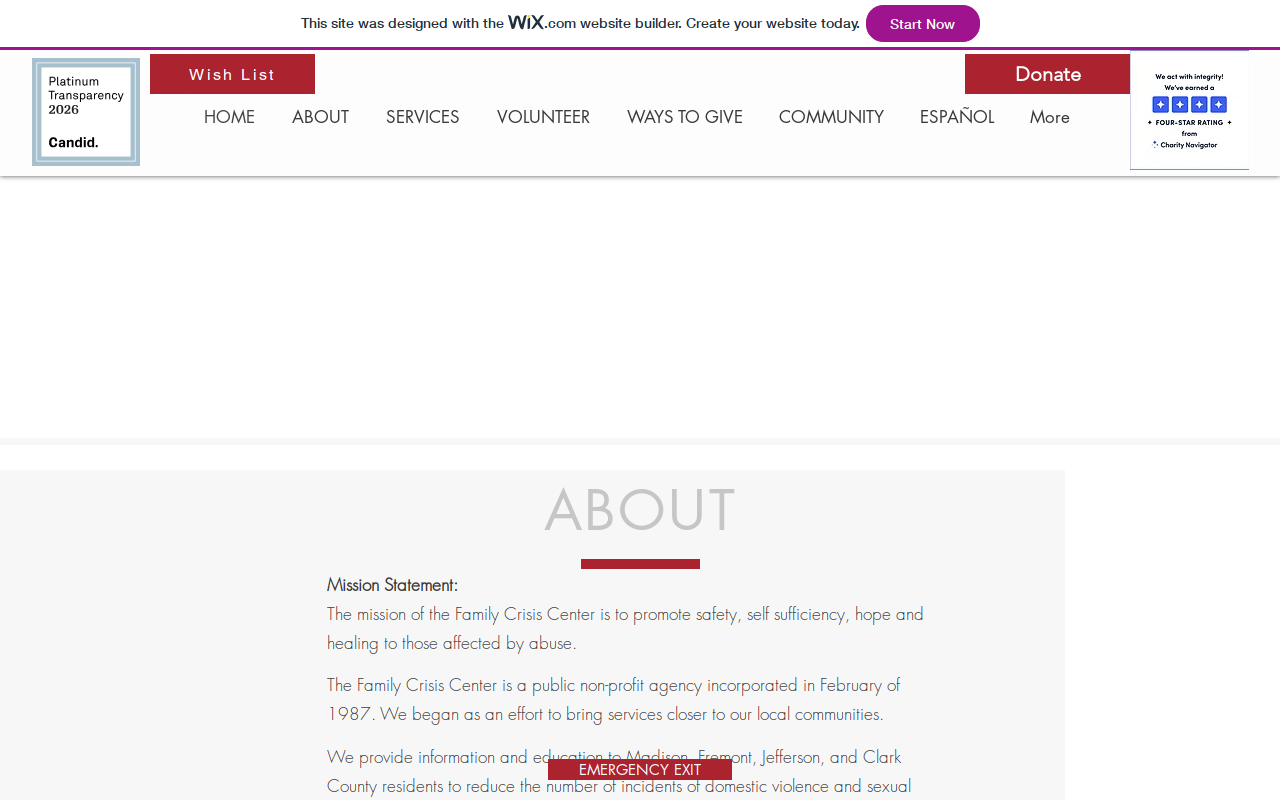 Second Helpings Thrift Store website preview